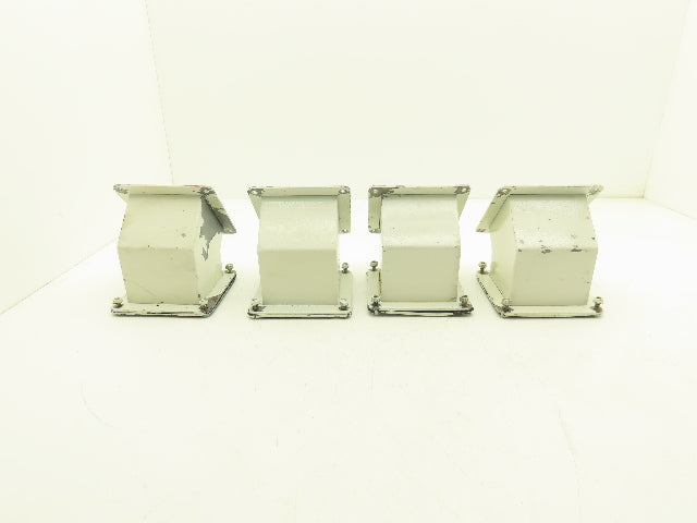 Wiegmann JWL454 4"x4" Wireway 45° Elbow Feed-Through Lot of 4