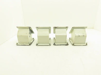 Wiegmann JWL454 4"x4" Wireway 45° Elbow Feed-Through Lot of 4