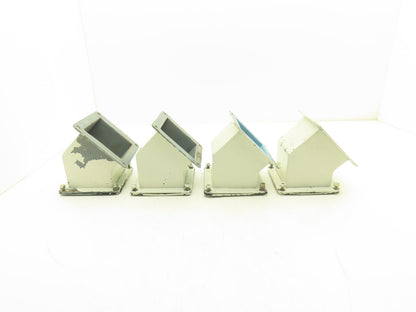 Wiegmann JWL454 4"x4" Wireway 45° Elbow Feed-Through Lot of 4