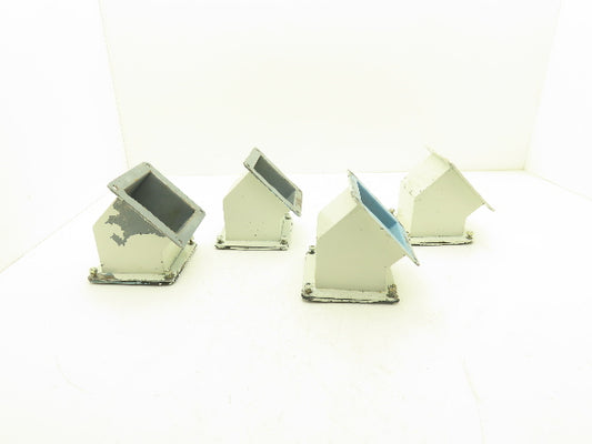 Wiegmann JWL454 4"x4" Wireway 45° Elbow Feed-Through Lot of 4