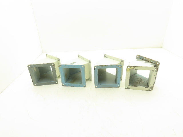 Wiegmann JWL454 4"x4" Wireway 45° Elbow Feed-Through Lot of 4