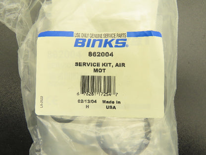 Binks 862004 Air Motor Repair Service Kit - Complete