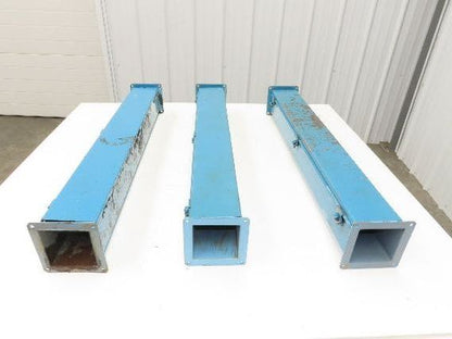 Wiegmann JW43 4"x4" Wireway Straight 36" Feed Through NEMA 12 Hoffman Lot of 3