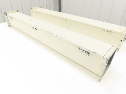 Wiegmann JW43 4"x4" Wireway Straight 36" Feed Through NEMA 12 Hoffman Lot of 2