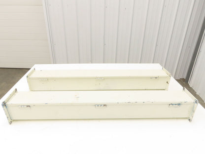 Wiegmann JW43 4"x4" Wireway Straight 36" Feed Through NEMA 12 Hoffman Lot of 2