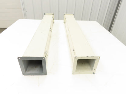 Wiegmann JW43 4"x4" Wireway Straight 36" Feed Through NEMA 12 Hoffman Lot of 2