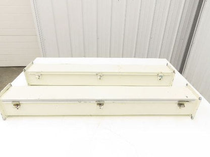 Wiegmann JW43 4"x4" Wireway Straight 36" Feed Through NEMA 12 Hoffman Lot of 2