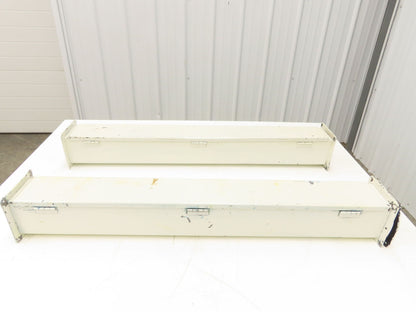 Wiegmann JW43 4"x4" Wireway Straight 36" Feed Through NEMA 12 Hoffman Lot of 2