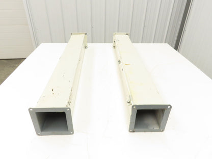 Wiegmann JW43 4"x4" Wireway Straight 36" Feed Through NEMA 12 Hoffman Lot of 2