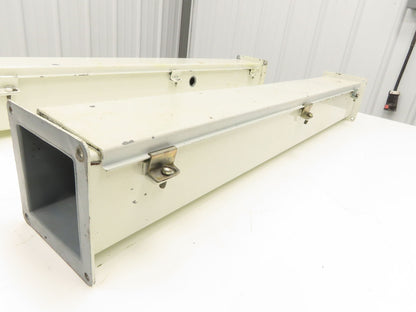 Wiegmann JW43 4"x4" Wireway Straight 36" Feed Through NEMA 12 Hoffman Lot of 2