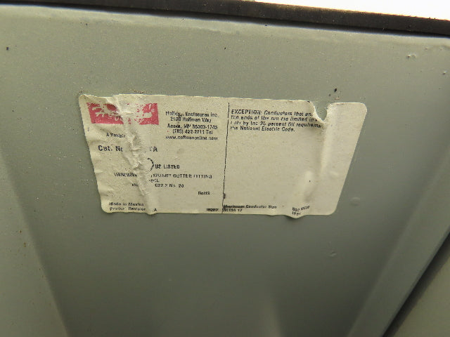 Hoffman F66LTA 6"x6" Wireway Tee Lay-In NEMA 12 Wiegmann Lot of 2