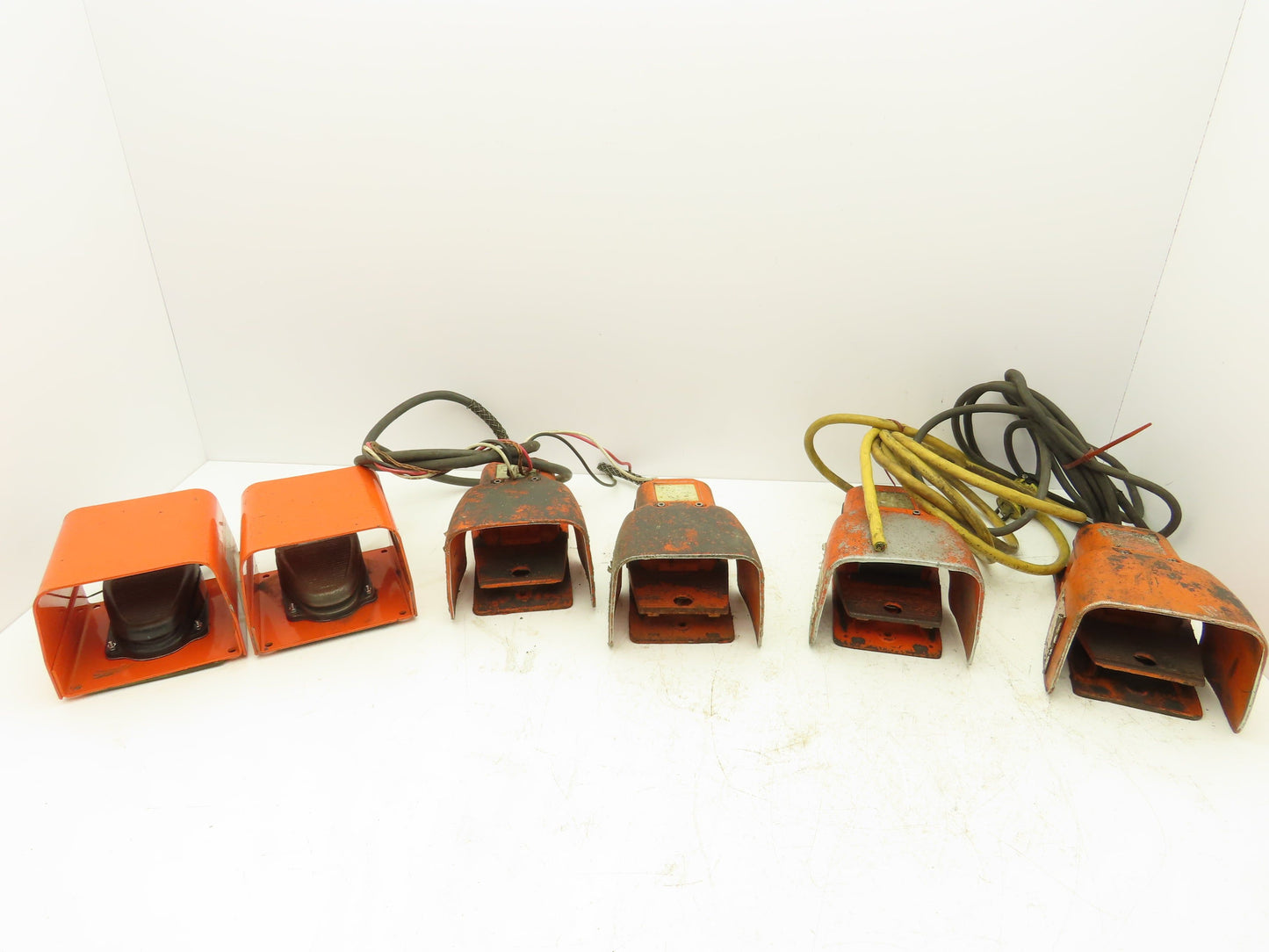 Linemaster Foot Pedal Switch Shield 120/240V Orange Lot of 6
