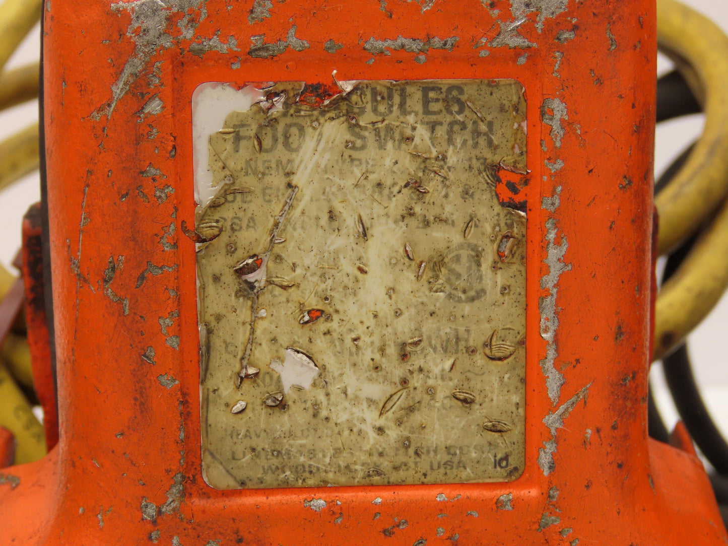 Linemaster Foot Pedal Switch Shield 120/240V Orange Lot of 6