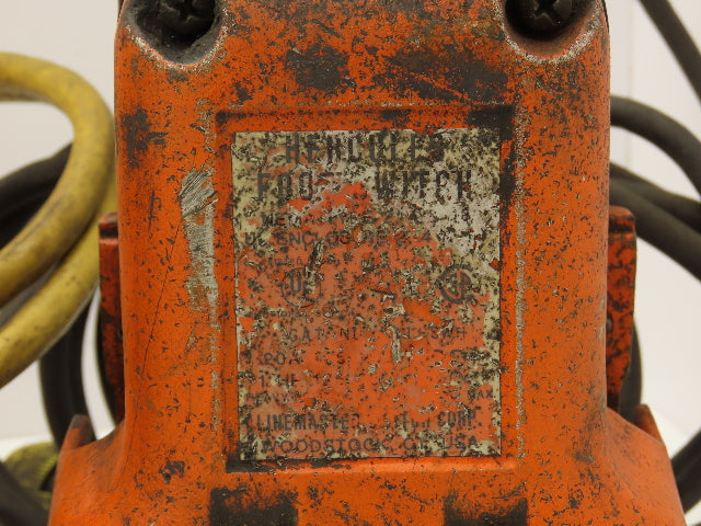 Linemaster Foot Pedal Switch Shield 120/240V Orange Lot of 6