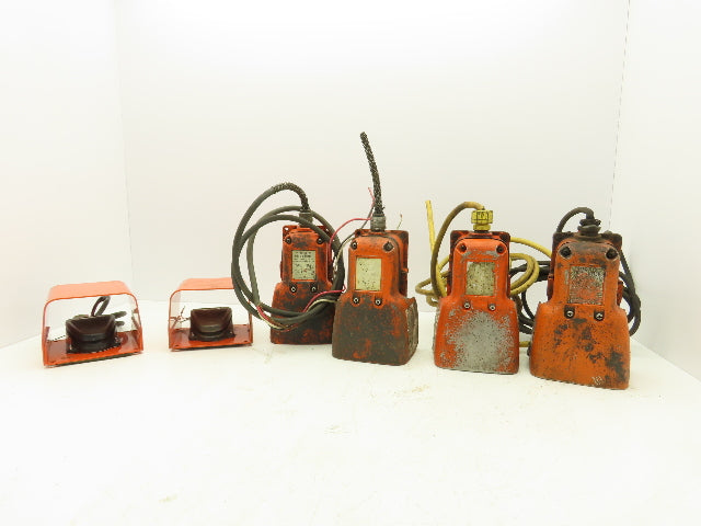 Linemaster Foot Pedal Switch Shield 120/240V Orange Lot of 6