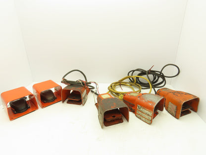 Linemaster Foot Pedal Switch Shield 120/240V Orange Lot of 6