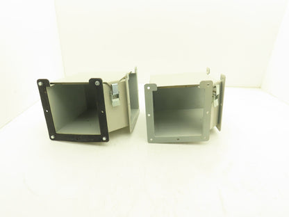 Hoffman F66LE9A 6"x 6" Wireway 90° Elbow Top Opening Lay-In Wiegmann Lot of 2