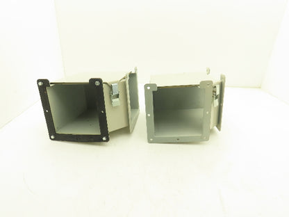 Hoffman F66LE9A 6"x 6" Wireway 90° Elbow Top Opening Lay-In Wiegmann Lot of 2