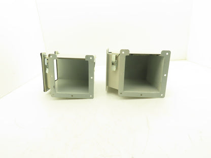 Hoffman F66LE9A 6"x 6" Wireway 90° Elbow Top Opening Lay-In Wiegmann Lot of 2