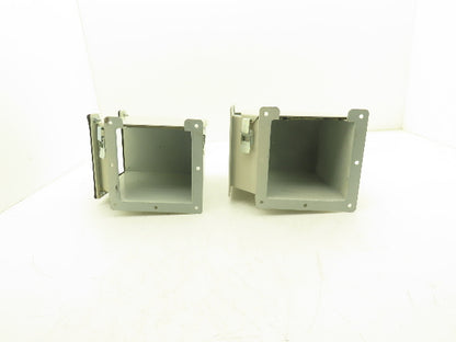 Hoffman F66LE9A 6"x 6" Wireway 90° Elbow Top Opening Lay-In Wiegmann Lot of 2