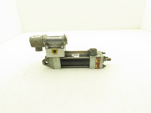 Schrader Pneumatic Solenoid Control Hydraulic/Air Cylinder 250/750psi 3" Stroke