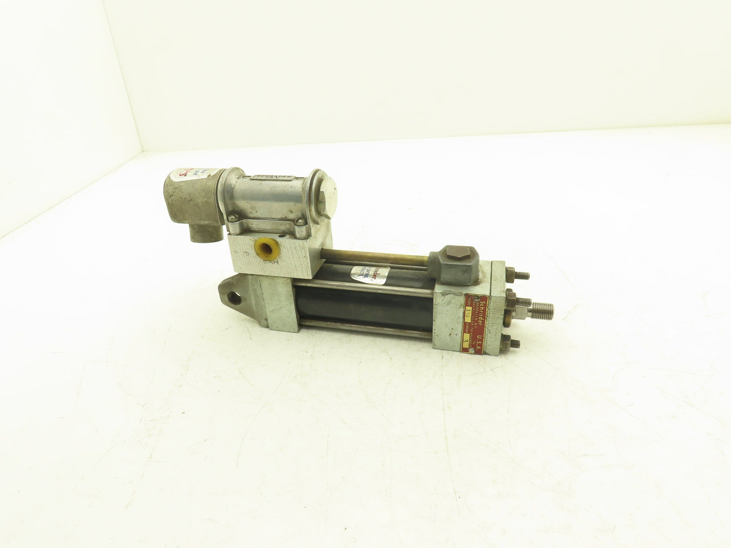 Schrader Pneumatic Solenoid Control Hydraulic/Air Cylinder 250/750psi 3" Stroke