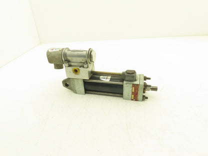 Schrader Pneumatic Solenoid Control Hydraulic/Air Cylinder 250/750psi 3" Stroke