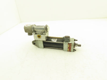Schrader Pneumatic Solenoid Control Hydraulic/Air Cylinder 250/750psi 3" Stroke