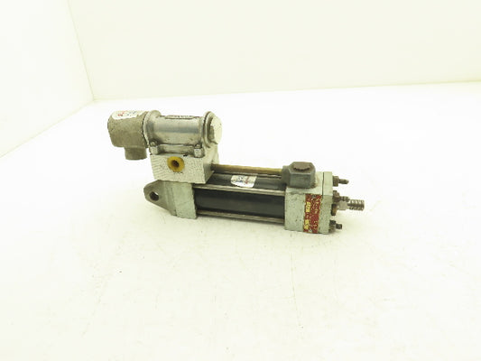 Schrader Pneumatic Solenoid Control Hydraulic/Air Cylinder 250/750psi 3" Stroke