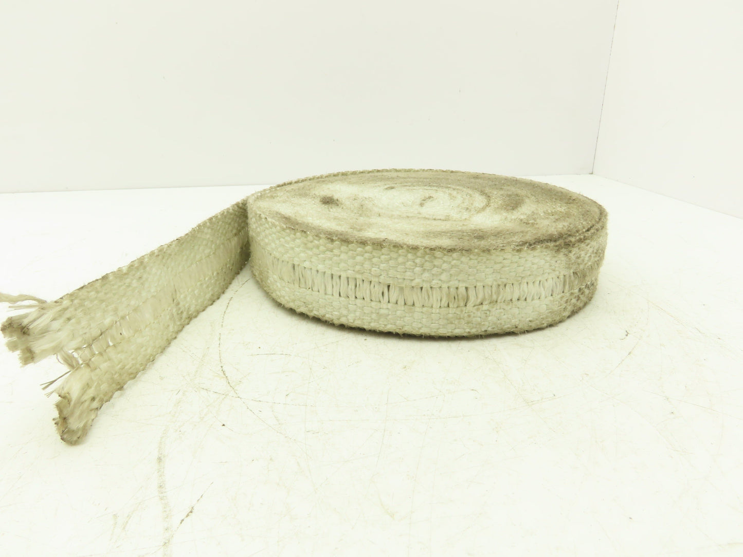Fiberglass Exhaust Heat Wrap 2" x 1/16" x 60' White Woven Cloth