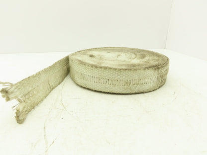 Fiberglass Exhaust Heat Wrap 2" x 1/16" x 60' White Woven Cloth