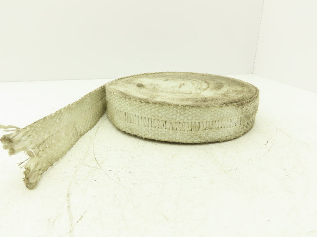 Fiberglass Exhaust Heat Wrap 2" x 1/16" x 60' White Woven Cloth