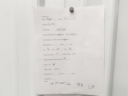 Budgit BEH2516 1/4 Ton Electric Chain Hoist 20' Lift 16 FPM 460 Volt 3PH Tested