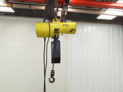 Budgit BEH2516 1/4 Ton Electric Chain Hoist 20' Lift 16 FPM 460 Volt 3PH Tested