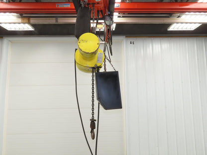 Budgit BEH2516 1/4 Ton Electric Chain Hoist 20' Lift 16 FPM 460 Volt 3PH Tested