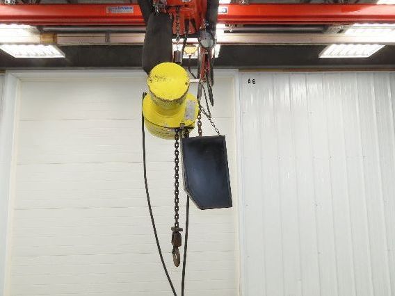 Budgit BEH2516 1/4 Ton Electric Chain Hoist 20' Lift 16 FPM 460 Volt 3PH Tested