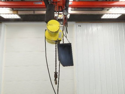 Budgit BEH2516 1/4 Ton Electric Chain Hoist 20' Lift 16 FPM 460 Volt 3PH Tested