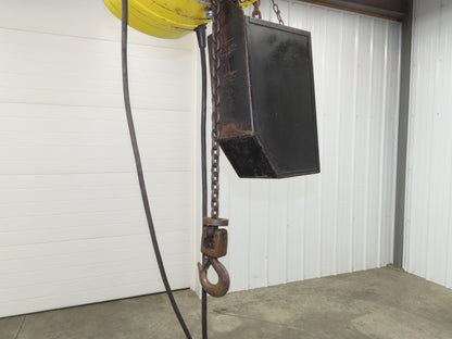 Budgit BEH2516 1/4 Ton Electric Chain Hoist 20' Lift 16 FPM 460 Volt 3PH Tested