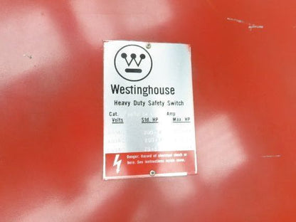 Westinghouse HF-466N Safety Disconnect Switch 600A 600V Fused 3 Pole 4 W 500hp