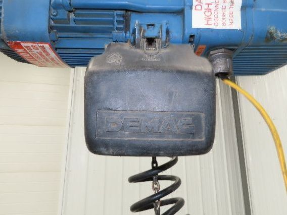 Demag DKM 1/4 Ton 500 LB Electric Chain Hoist 10' Lift 8/32 FPM 2 Speed 460V