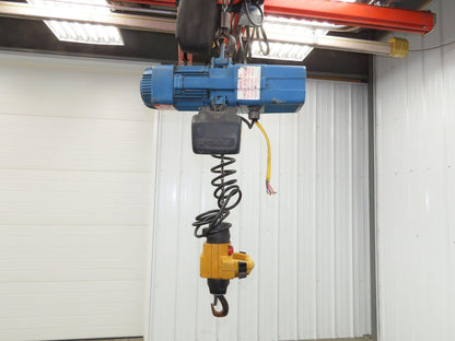 Demag DKM 1/4 Ton 500 LB Electric Chain Hoist 10' Lift 8/32 FPM 2 Speed 460V