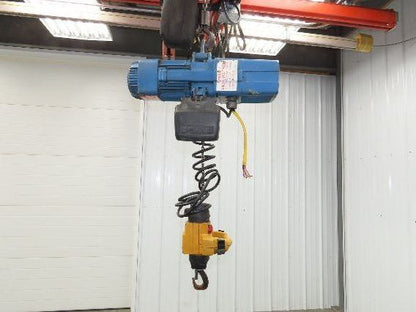 Demag DKM 1/4 Ton 500 LB Electric Chain Hoist 10' Lift 8/32 FPM 2 Speed 460V