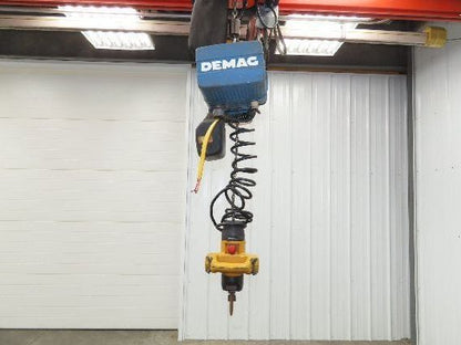 Demag DKM 1/4 Ton 500 LB Electric Chain Hoist 10' Lift 8/32 FPM 2 Speed 460V