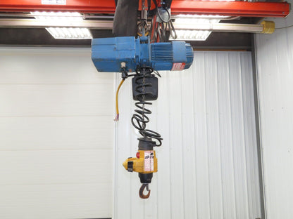 Demag DKM 1/4 Ton 500 LB Electric Chain Hoist 10' Lift 8/32 FPM 2 Speed 460V