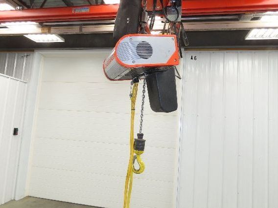 Kone Cranes 1/4 Ton Electric Chain Hoist 16' Lift 16/5 FPM 2 Speed 460 Volt 3PH