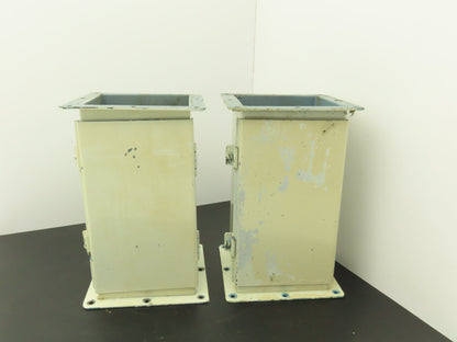 Wiegmann JW61 6"x6" Wireway Straight 12" Feed Through NEMA 12 Hoffman Lot of 2