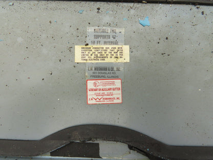 Wiegmann JW62 6"x6" Wireway Straight 24" Feed Through NEMA 12 Hoffman