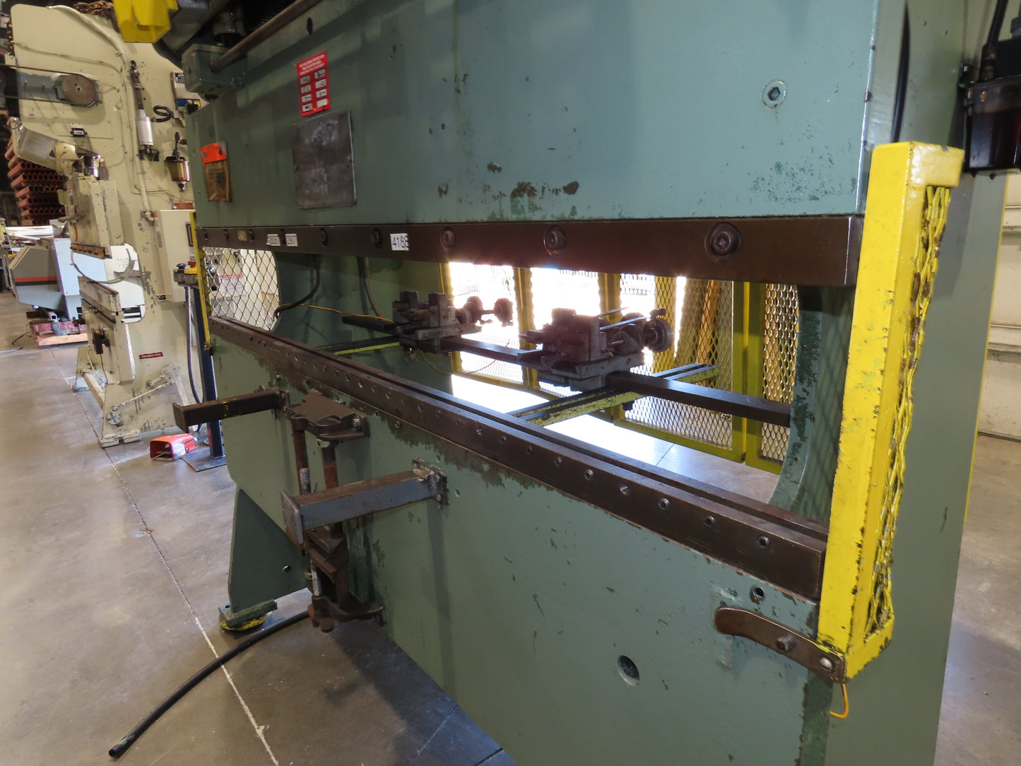 Chicago Mechanical Press Brake 25 Ton 6' Ram 2" Stroke 1.5Hp 460V  Missing valve