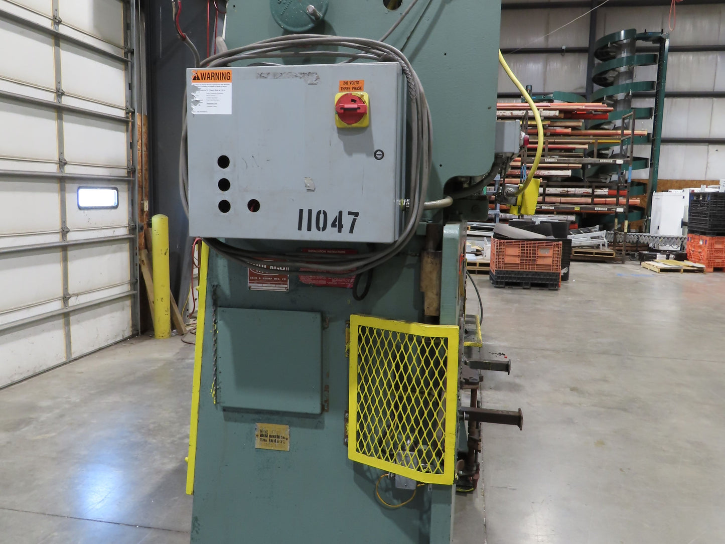 Chicago Mechanical Press Brake 25 Ton 6' Ram 2" Stroke 1.5Hp 460V  Missing valve