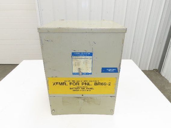 GE 9T21B9109 Stepdown Power Transformer 15 kVA 1Ph HV 480V LV 120/240V